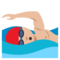 Person Swimming - Medium Light emoji on Emojione